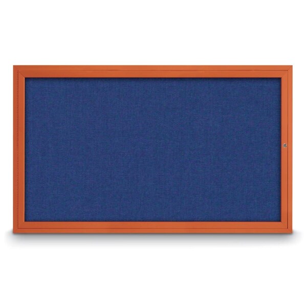 Hinge-less Radius Corkboard, 18"x24", Black Alum Frame/Buff